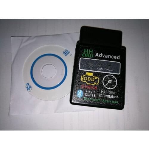 Mini ELM327 V2.1 Bluetooth HH OBD Advanced OBDII OBD2 ELM 327 Car Diagnostic Scanner code reader scan tool for Android