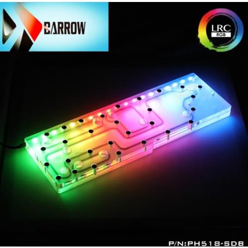 Barrow water tank for PHANTEKS 518 Computer Case Chasis ,RGB reservoir ,support sync motherboard PH518-SDB, cooler