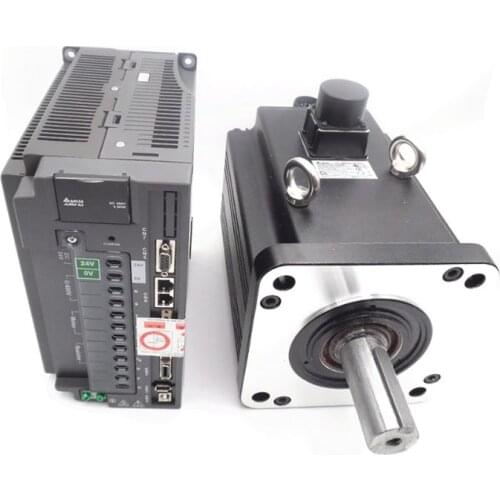 CNC 4.5KW AC Servo Motor Drive kits Delta 400V 28.65NM 1500r/min 180mm Keyway brake with 3M cable ECMA-L11845SS+ASD-A2-4543-M