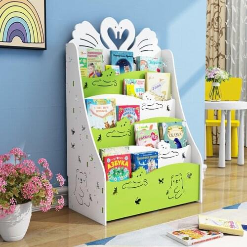 Childrens Bookshelf Floor Simple Rack Economical Student Bookcase Kindergarten Childrens Picture Book Storage Rack