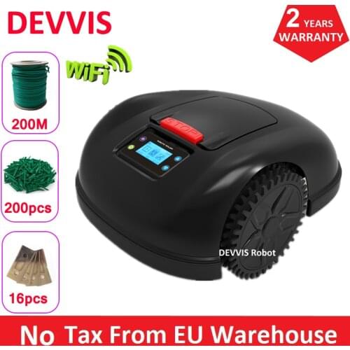 Two Year Warranty Newest 5th Generation Grass Mower Robot Lawn Mower E1600T For Big Lawn With 300m,300pcs pegs,20pcs blade