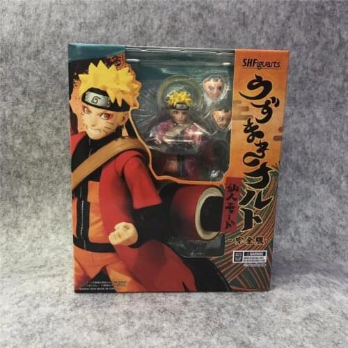 Naruto Uzumaki Naruto Anime Figure SHF Figurine Shippuden Moveable Figma Juguetes Brinquedos Collection Toys Model Dolls Gifts