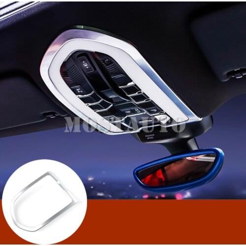 Interior Roof Front Reading Light Trim Cover For Porsche Macan 2014-2018 1pcs Silver/Blue/Red Car Accessories Interior Car Decor