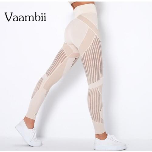 Fitness Womens Gym Clothes Seamless Legging Sports Yoga Pants High-waisted Sport Woman Tights Women Mesh Leggings Sportwear