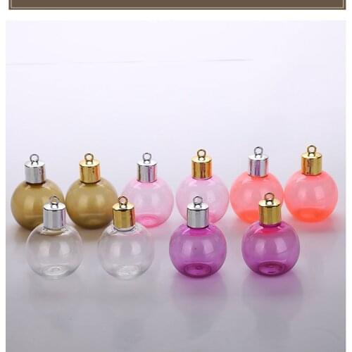 MUB - 75ml Spherical Plastic Refillable Bottle Empty Pet Bottle Xmas Ornament Ball Christmas tree plastic bauble