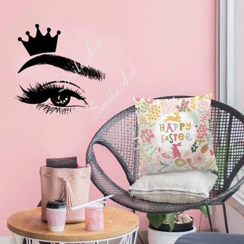 Cartoon Eyelash Family Wall Stickers Mural Art Home Decor Living Room Bedroom Wall Art Sticker Murals