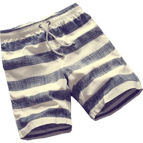 C1281 2020 new summer mens fashion casual thin section slim striped beach short cheap wholesale
