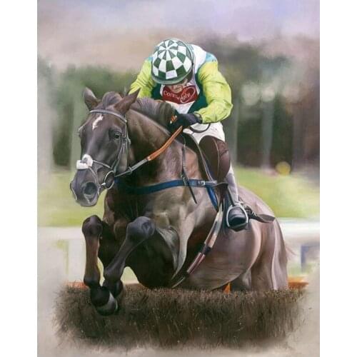 New Diamond Embroidery 5D DIY Diamond Painting Horse Racing Sports Diamond Painting Cross Stitch Rhinestone Mosaic Decor P124