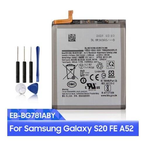 Original Phone Battery EB-BG781ABY For Samsung Galaxy S20 FE A52 EB-BA315ABY A31 EB-BA505ABU For Samsung Galaxy A50 A505F