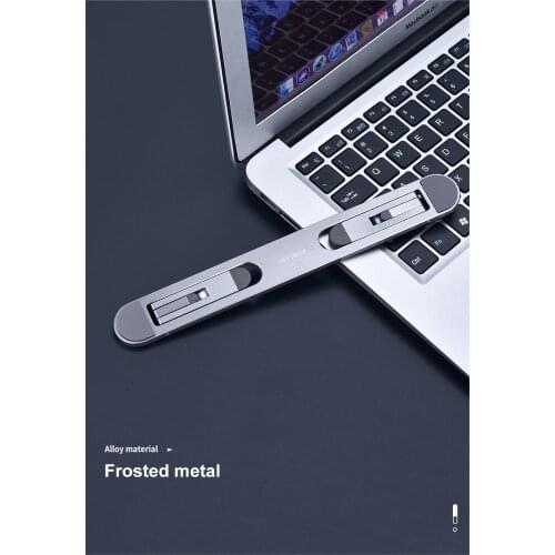 Portable Mini Ultrathin Laptop Stand Aluminium Support Base Bracket Notebook Holder For Macbook Air Pro HP Dell Xiaomi ASUS