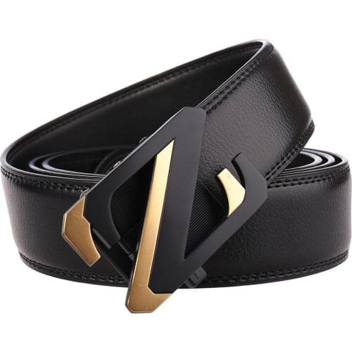 2019 Mens Belts Genuine Leather Male Luxury Waist Strap Belt Designer Belts Men Z Buckle Fashion Black Men Brand Belts