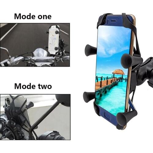 With USB Charger 360 Rotatable Motorcycle Mobile Phone Stand Holder For Yamaha YZF R120 R1 R3 R25 R6 600R FZR 600 FZ600 MT07