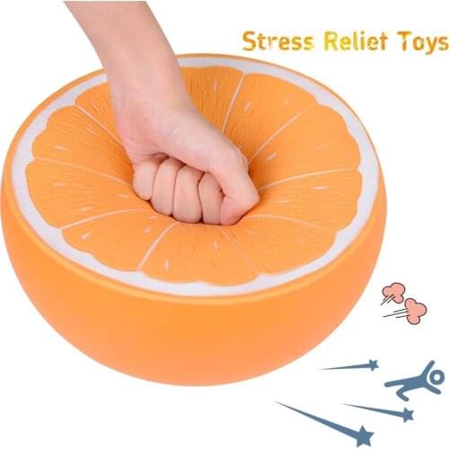 Squishy 10inch Jumbo Cute Half Fruit Slow Rising Soft Squeeze Scented Decor Toy Squeeze Educational Toy For Baby Practical Jokes