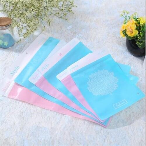 50Pcs/Lot Underwear Bag Bra Gift Leggings Packaging Shirt Towel Sealed Classification Front Clear Plastic Pouches Sorting Bags