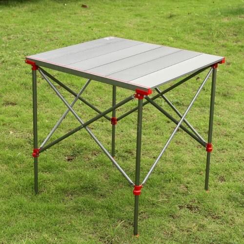 Outdoor portable folding Aluminum super light picnic table and chairs camping barbecue table Fishing table and chairs