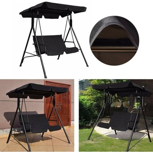 Outdoor Garden Swing Awning 2/3 Seater Chair Top Cover Uv Water Proof Outdoor Hammock Canopy Dustproof Cover Tent Shade Sail