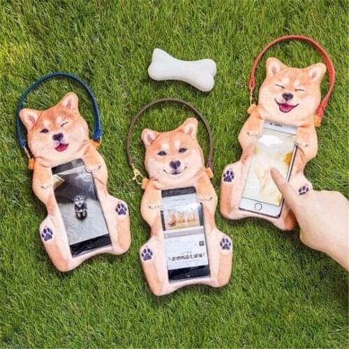 Japanese Shiba Inu Coin Purses Phone Headset Pouches Women Wallets Small Mini Cute Cartoon Ladies Money Bags for Girls