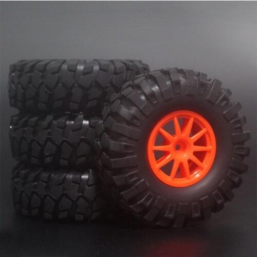4PCs Rubber 108mm 1.9'' Rock Crawler Tyre Sponge inserts Included Wheels Rim For 1:10 Scale RC Model Car Tamiya CC01 D90