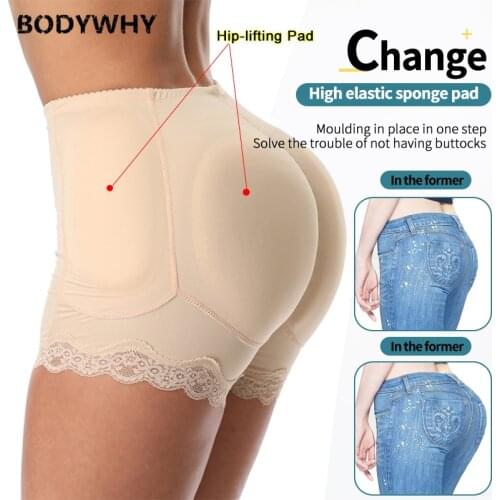 Sexy Women 4pcs Pads Enhancers Fake Ass Hip Butt Lifter Shapers Control Panties Padded Slimming Underwear Enhancer Hip Pads Pant
