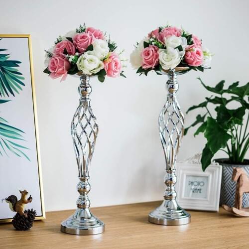 40cm Iron Art Candle Holders Candlestick Flower Candle Holder Candelabra Party Wedding Decoration Home Decor Hot Sale