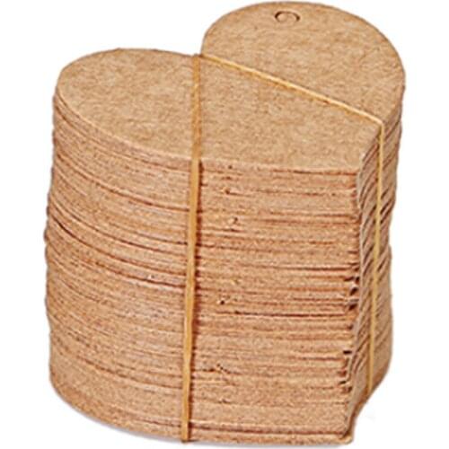 50pcs Price Label Heart Shape Garment labels Kraft Paper Card Wedding Favour Gift Tag DIY Tag Party Favor 4.5*4cm