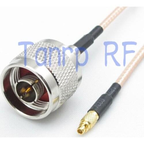 6in MMCX male plug to N male plug RF adapter connector 15CM Pigtail coaxial jumper cable RG316 extension cord