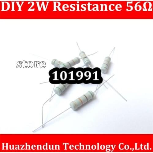 Free Shipping 50PCS/LOT DIY 2W Resistance 56Ohm Suitable for Fan speed down and LED Diode