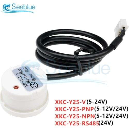 DC 5-24V 12V XKC Y25 Non Contact Liquid Level Sensor Switch Detector Outer Adhering Type Level Sensor NPN PNP RS485 Interface