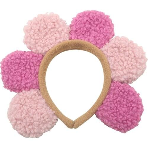 Korean Flower Petal Headband Wash Face Hairband Fashion Wide-brimmed Headband Fairy Princess Cosplay Costume