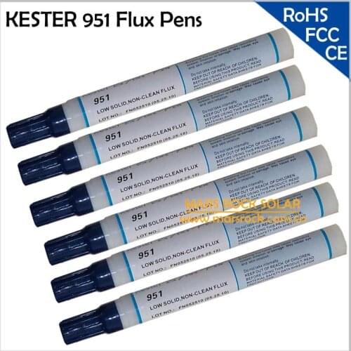 10ml Kester 951 Flux Pen for Aided Solder Solar Cell DIY Solar Module,50pcs/Lot Wholesale Kester 951 Solar Cells Solder Flux Pen