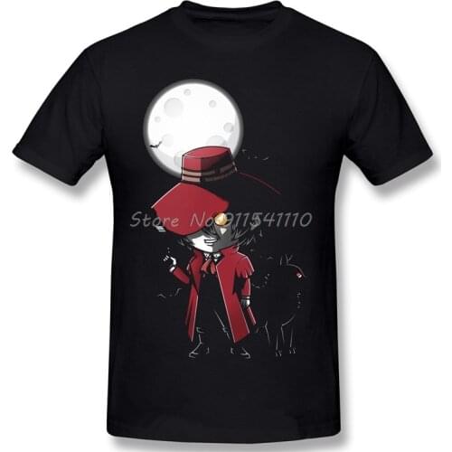 Hellsing Manga Abraham Van Helsing Anime TShirt for Men Alucard Ultimate Pure Cotton T Shirt Hip Hop Gift Clothes Tops Big Size