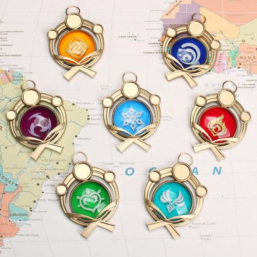 Genshin Impact Trinket Visions Eye of God Pendants C00447