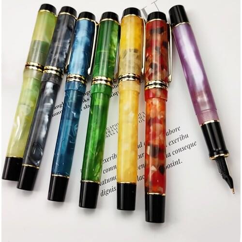 Kaigelu 316 Celluloid Fountain Pen, Beautiful Patterns Iridium EF/F/M Nib Writing Ink Pen Office Business School Stationery Gift