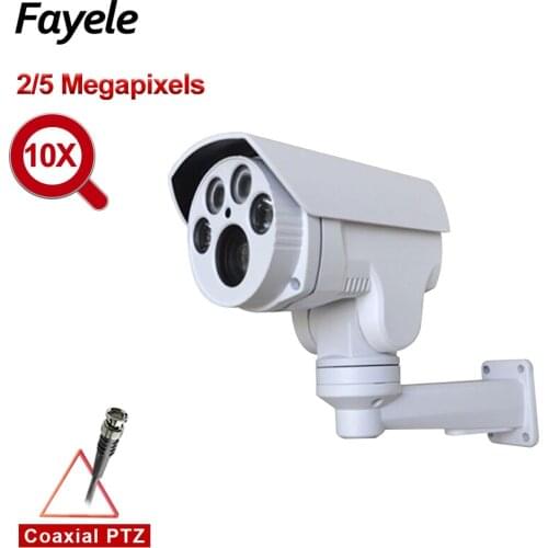 CCTV Security 2MP 5MP AHD Bullet PTZ Camera TVI CVI CVBS 4in1 Pan Tilt 10X Zoom IP66 Waterproof UTC RS485 PTC Control IR 60M