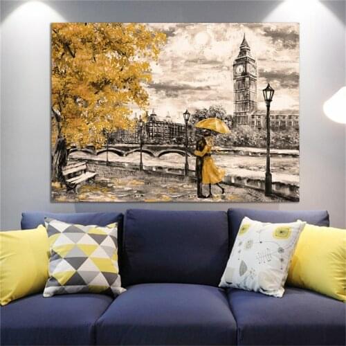 Canvas painting wall pictures art europe style home decor landscape wall posters modern quadro living room decor canvas prints