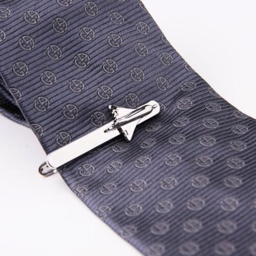 Classical Tie Bar Spitfire War Airplane Design Tie Clip for mens Aircraft Tie Pin Clips