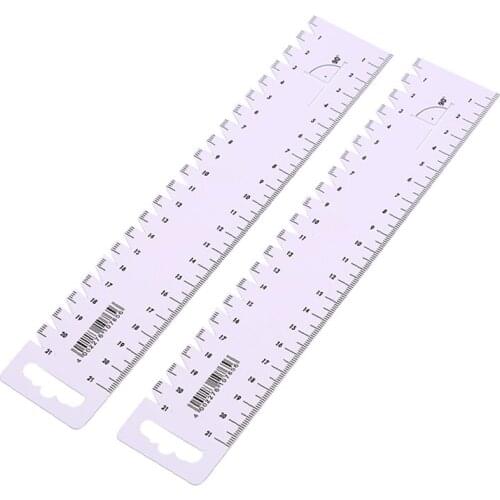 Patchwork Ruler Fabric Cloth Cutting Tailor Scale Sewing Rule Cutting Mat Measuring Accessories Quilting Sewing Tools 23x4.5cm