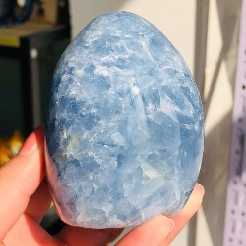 Madagascar Natural Celestite Crystal Sky Blue Mineral Specimen Home Decor
