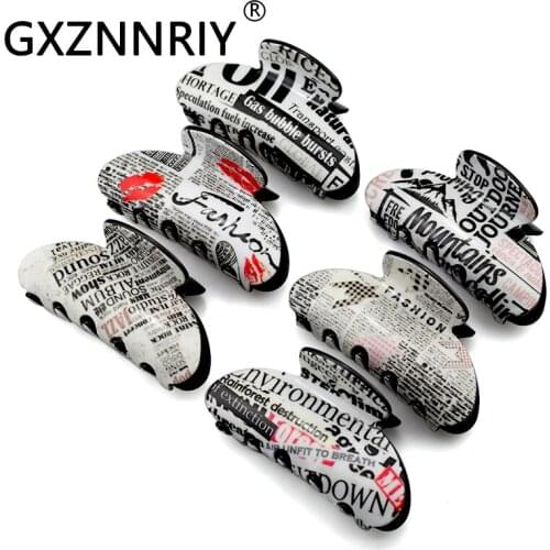 Fashion 9cm Acrylic Hair Claw Clips for Women Hair Accessories Large Hairclip Crab Clip Hairpins Lady Headwear Party Gifts