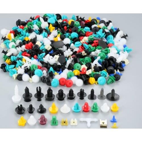 Mixed Fasteners Door Trim Panel Auto Bumper Rivet Car Clips Retainer Push Engine Cover Fastener Kit 12/20/30Kinds 100/200/500PCS