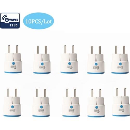 NEO COOLCAM 10PCS/LOT Zwave Plug Smart EU Socket Z wave Plus Range Extender Power Meter For Smart Home Home Automation 868.4MHZ