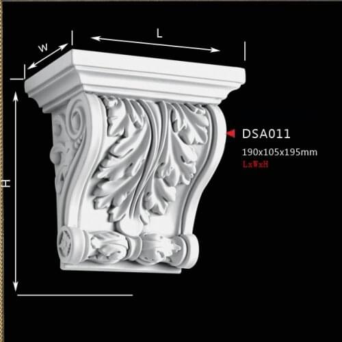 PU polyurethane corbel fireplace part decoration entrance decor corridor portal decorating components