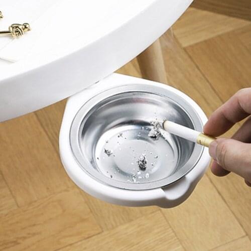 Portable Case Daily Use Family Ashtrays Non-Punch Creative Home Table Bottom Sticker Ashtray Invisible Storage Frame