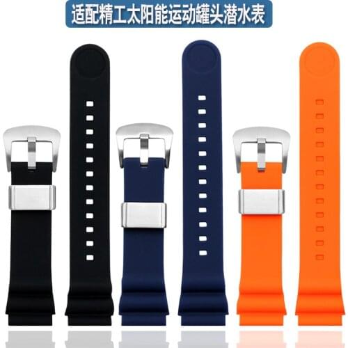 Silicone Watchband for Seiko No. 5 Rubber Watch Strap Male Db73bp Sbdc031 Citizen City Ny0110 Accessories 20 22mm Watch Band