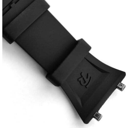 Reef Tiger/RT Black Shark Soft Rubber Sport Watch Strap with Buckle for RGA6903 Free Shipping Black Rubber Band