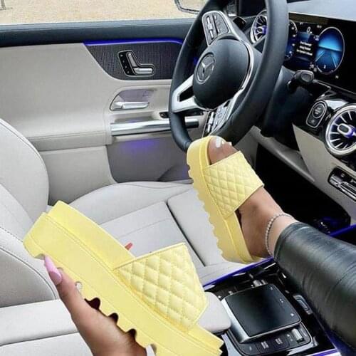 Womens High Heels Sandal Thick Bottom Casual Shoes Ladies Leisure Summer Wedges Sandals Woman Shoes Women Platform Mules Slipper