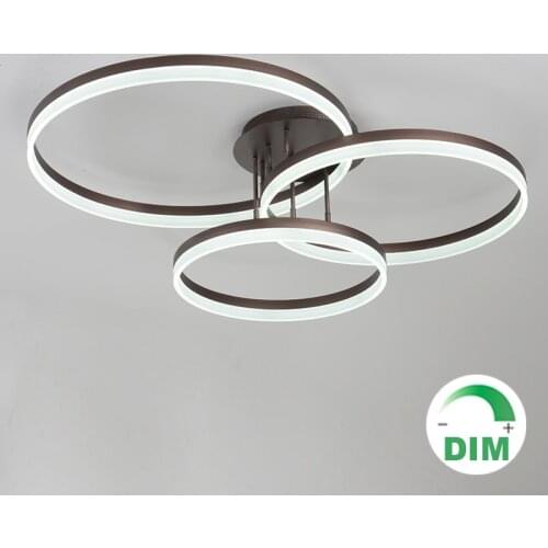 Modern round ring LED ceiling lamp acrylic aluminum surface mounting short ceiling light LED for sitting living dinning room