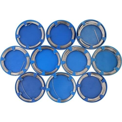 Dental Orthodontic Stainless Steel Wire 0.5/0.6/0.7/0.8/0.9/1.0/1.2/1.4/1.6/1.8mm Oral Surgical Teeth Correction Material Tools