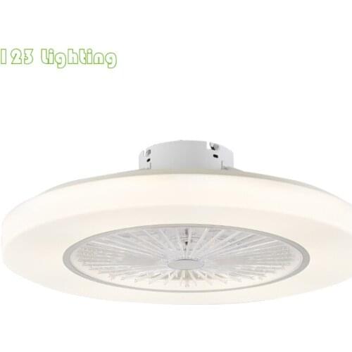 Modern Remote Control LED Ceiling Fan Round 58cm Living room Dining room Ceiling Fan Lights Home Hanglamp Loft Lighting Fixtures
