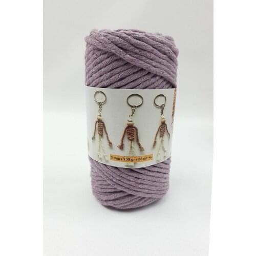 Twisted Cotton Macrame Scanning Floss 250 Gram 100 % Cotton 3mm Cord Colorful Braided Solid Core Cord For DIY